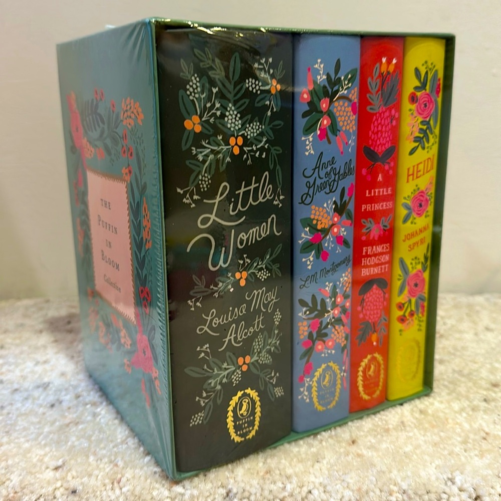 Rifle Paper Co In Bloom Hardcover Book Collection: Heidi, Little Women, Anne…